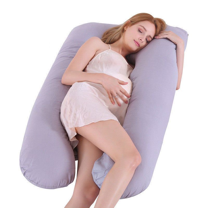 Sleeping Support Pillow For Pregnant Women U Shape Maternity Pillows Pregnancy Ice Silk - Pillow Bump