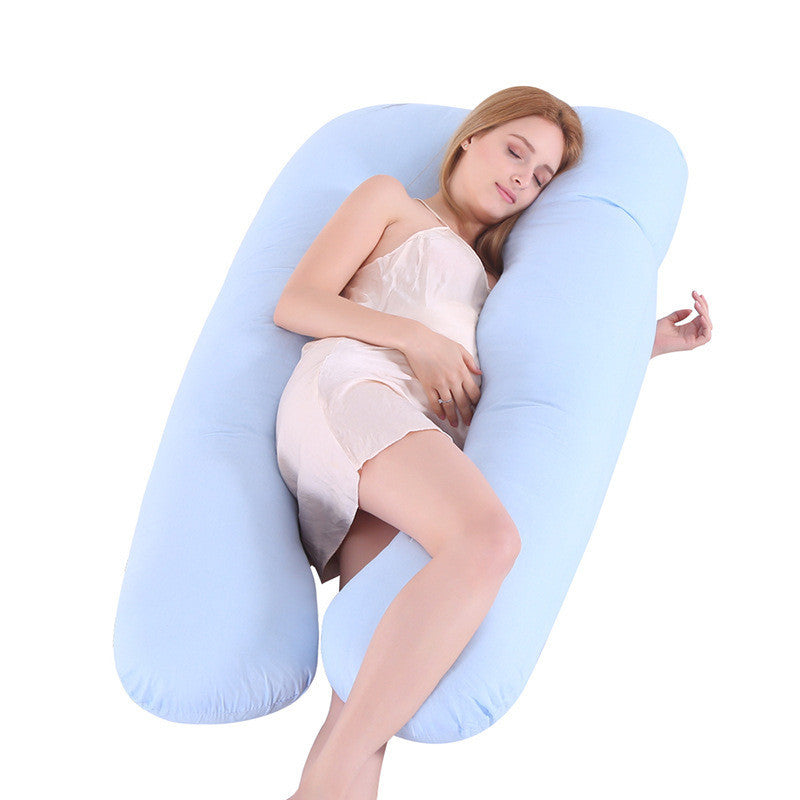 Sleeping Support Pillow For Pregnant Women U Shape Maternity Pillows Pregnancy Ice Silk - Pillow Bump