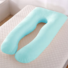 Sleeping Support Pillow For Pregnant Women U Shape Maternity Pillows Pregnancy Ice Silk - Pillow Bump