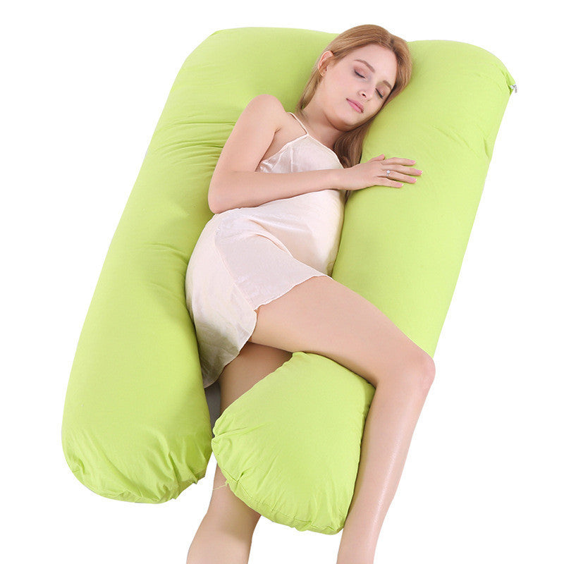 Sleeping Support Pillow For Pregnant Women U Shape Maternity Pillows Pregnancy Ice Silk - Pillow Bump